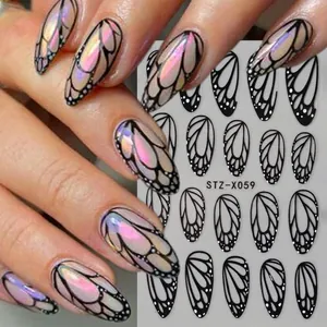 Butterfly Wings Star Heart Nail Art Stickers Self Adhesive DIY Decoration Decals For Women