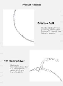 Macro detail of S925 sterling silver beaded chain with lobster clasp and hallmark