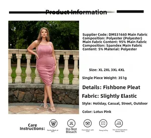 Tableau des tailles pour robe froncée grande taille avec infos tissu et entretien