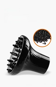 Universal hair dryer diffuser made of heat-resistant plastic for hair styling and drying