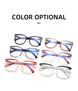 Multiple color options for retro blue light glasses frames with marble and floral patterns