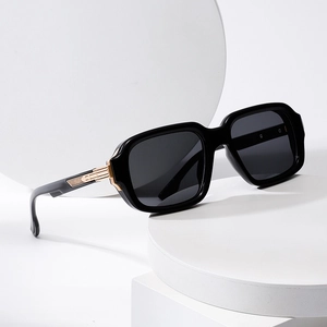 Retro Square Sunglasses UV400 Protection TR And Alloy Double Bridge Frame PC Lens Fashion Gradient Shades For Men Women