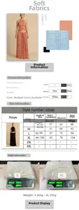 Size guide for backless halter top and maxi skirt set showing garment measurements