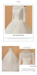 Détail de robe de mariée blanche à épaules dénudées avec broderie dentelle et dos lacé