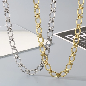 Thick 18K gold and silver plated stainless steel Cuban chain bracelets for men and women