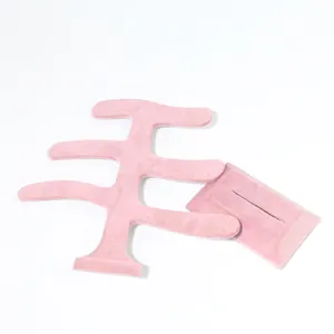 Pink velvet multi-layer T-bar jewelry display stand with detachable structure