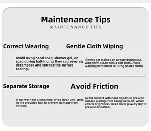 Detailed care instructions card for gold ginkgo leaf earrings showing jewelry maintenance tips