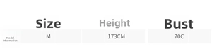 Size chart detail showing model info Height 173cm and Bust 70C for printed maxi dress