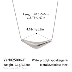 Détails du pendentif bateau en acier inoxydable avec spécifications de taille