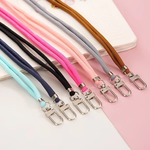 Lanyard Neck Strap For ID Badge Holder Mobile Phone Keys Braided Nylon With Quick Release Buckle Metal Lobster Clasp