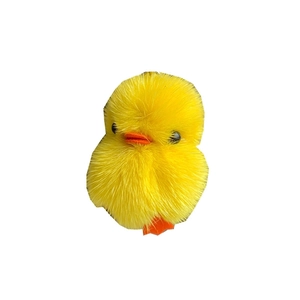 Mini-Plüsch-Enten-Schlüsselanhänger aus Nerzfell für Taschen, weiches gelbes Spielzeug