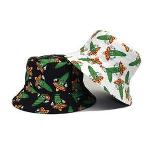 Sombrero de Pescador Unisex de Algodón con Estampado de Cactus Protección Solar Transpirable para Viajes al Aire Libre Playa Casual