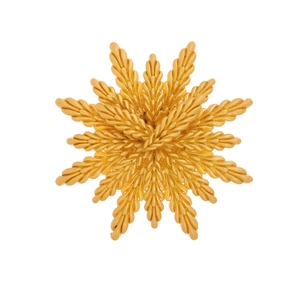 Broche De Espiga De Trigo Dorado Vintage Y Pendientes De Botón Joyas De Aleación Con Textura Elegante Para Mujer