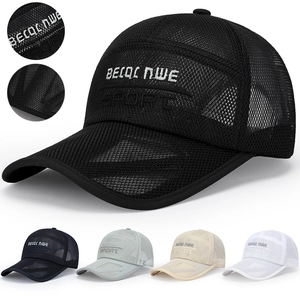 Atmungsaktive Mesh Baseball Kappe Sommer Sonnenhut Für Outdoor Sport Angeln Verstellbar Stickerei Buchstabe Mode