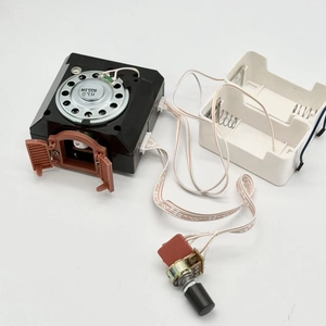 DIY electronic cuckoo clock movement kit with 8 ohm speaker and battery box components