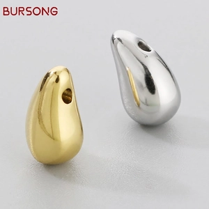 Teardrop Pendant Stainless Steel Polished Water Drop Charm For DIY Jewelry Making Fashionable Minimalist Accessories