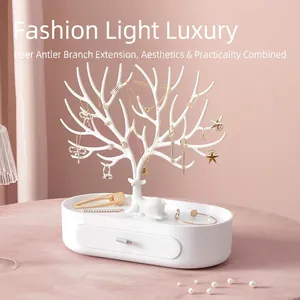 Antler Jewelry Organizer Tree Design Necklace Earring Display Stand With Drawer Base Plastic Nordic Minimalist Desktop Storage