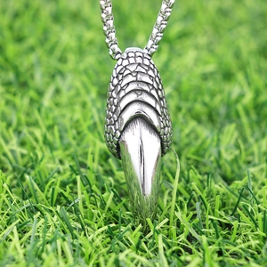 Eagle Claw Pendant Necklace Stainless Steel Punk Gothic Style Jewelry For Men And Women Polished Scale Texture Box Chain