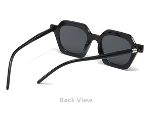 Detail view of hexagonal sunglasses showing inner temple specifications 54-20-143