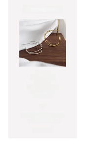Detailed view of S925 sterling silver irregular twisted hoop earrings in gold and silver