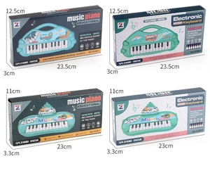 Detailed packaging dimensions for the 13-key electronic educational piano toy set