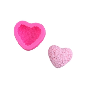 3D heart shaped flower silicone mold for DIY mousse cakes and scented candles