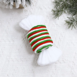 Christmas foam candy gift box with festive red and green elastic hair ties set