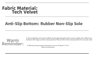 Detail showing tech fleece fabric and non-slip rubber bottom for bathroom mats