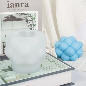 Sphärische 3D-Blasen-Silikonform für DIY-Kerzen und kreative Kunstharz-Ornamente