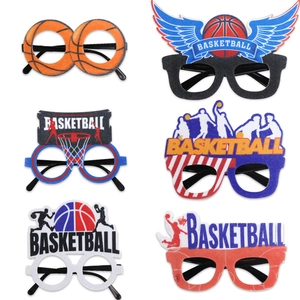 Lunettes de Fête Thème Basketball Accessoires Photo de Sport Créatifs Décoration de Supporter Lunettes Basketball Drôles