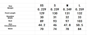 Size chart showing XS to L measurements for a sleeveless commuter maxi shirt dress