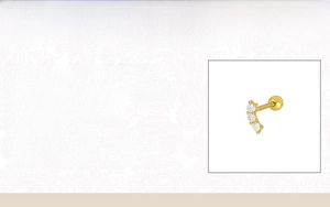 Detailed product specifications for S925 sterling silver and cubic zircon stud earring