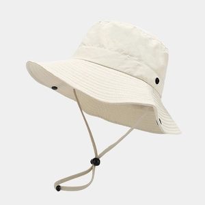 Cappello Da Pescatore Outdoor Impermeabile Asciugatura Rapida Protezione Solare Tesa Larga Corda Antivento Regolabile Pesca