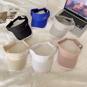 Quick-dry breathable open top sun visor hats for running in multiple colors