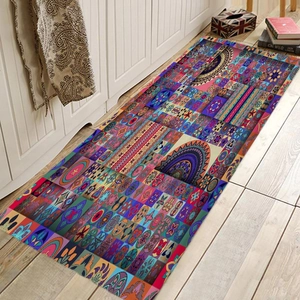Bohemia Mandala Pattern Floor Mat Absorbent Anti-Slip Rug For Kitchen Bathroom Hallway Polyester Runner Decorative