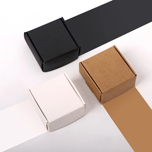 Foldable Kraft Paper Aircraft Box Jewelry Packaging Gift Box With Window Minimalist Cardboard Box For Soap Candy Small Gifts
