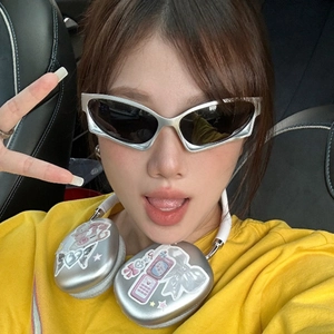 Y2K Sunglasses Polycarbonate Frame And Lens UV400 Protection Futuristic Cyberpunk Retro Millennial Style For Unisex