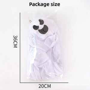 White Halloween ghost hanging decoration in packaging, size 36cm x 20cm