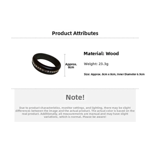 Spécifications de taille pour un bracelet en bois géométrique avec clous carrés