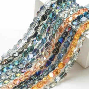 Faceted Crystal Glass Beads Iridescent Rainbow Loose Spacer Beads For DIY Jewelry Making Earring Bracelet Home Decor Craft
