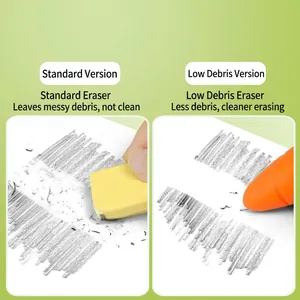 Creative fruit shaped erasers set showing high cleaning efficiency and dust-free performance