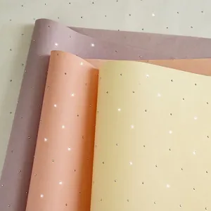 Phantom Series Flower Wrapping Paper With Rhinestones Kapok Paper For Gift Bouquet Christmas Wedding Party DIY Packaging