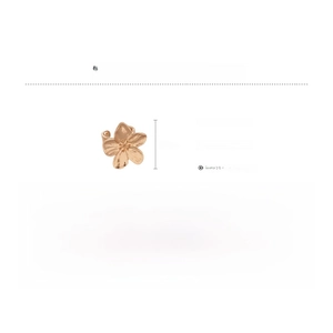 Detail view of 3cm alloy flower ring specifications with dimensions and 23.9g weight info