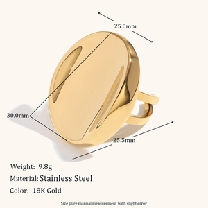 Detail view of mirror-polished 18K gold stainless steel heart ring with floral accents