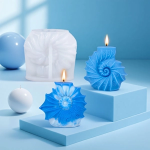 Conch shell silicone mold for DIY candles and sea snail resin aromatherapy stones