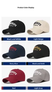 Collage of six cotton baseball caps with Tenerife 1973 embroidery in various colors