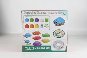 Detailoverzicht van de paklijst voor schildpad stapstenen set met accessoires