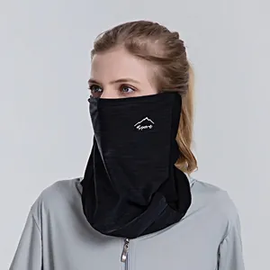 Breathable ice silk sun protection neck gaiter for outdoor sports with Sport logo