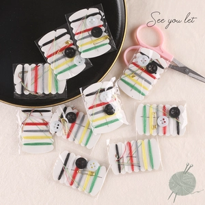 Portable Mini Sewing Tool Kit With Multi Color Threads Buttons Safety Pin And Needle For Travel Hotel Emergency Repairs