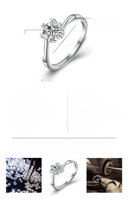 Detailed chart of adjustable silver heart ring with 6mm crystal and copper band specs